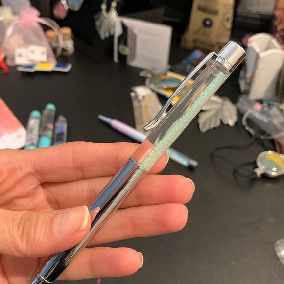 Novelty Ball Point Pen Black Ink ~ Pick Your Sparkle - Picture 3 of 10